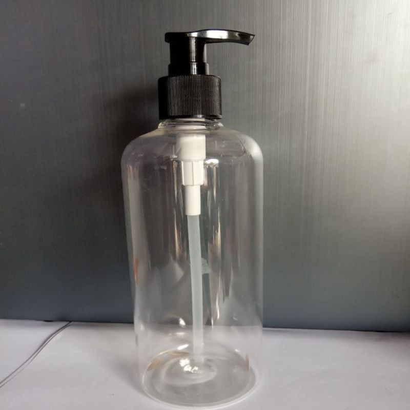 Botol pump 500ml tutup hitam bahan tebal