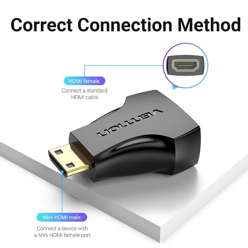 Vention Adapter HDMI Female to Micro Mini HDMI Male 4K