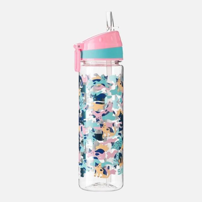 SMIGGLE Drink Bottle - Pink/Cat --TERBARU--