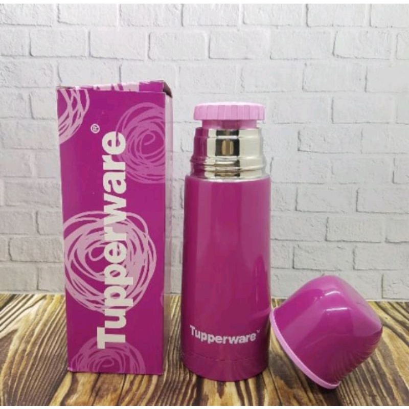 Jual Termos tupperware/termos pink/termos biru/Insulated Eco bottle