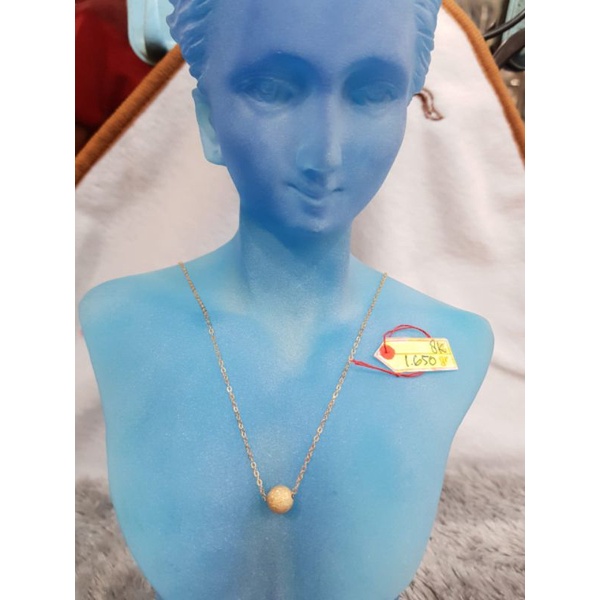 KL1405DLM kalung model vensi variasi liontin bola bola pasiran emas kuning asli berat 1.650 pj 43.7c