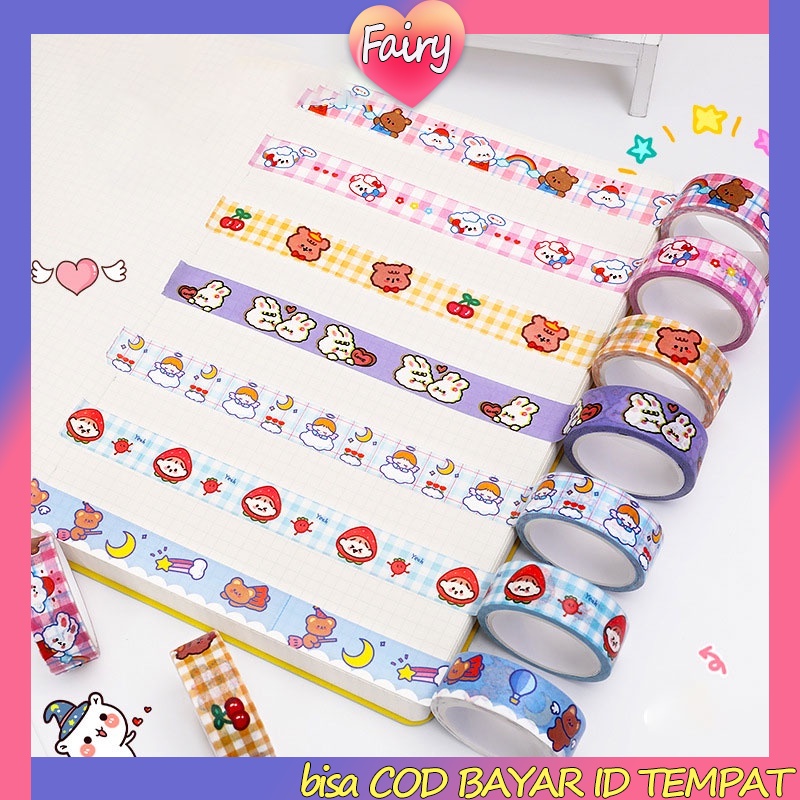 

1 buah lakban pesta berbulu untuk scrapbooking DIY dekorasi lakban Aider F