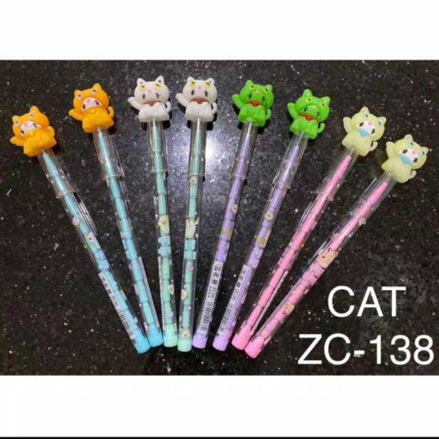 

Pensil Bensia Bentuk Cat ZC-138,pensil cabut susun,kepala karakter,lucu, fancy, terbaru dan terlaris