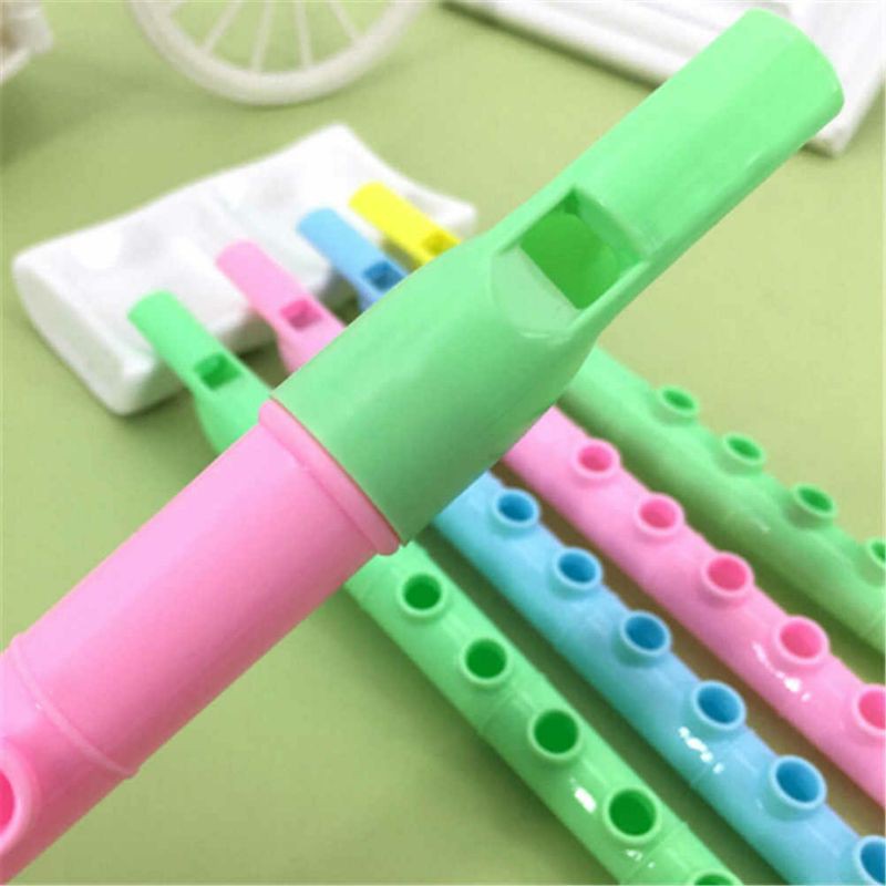 Seruling mainan flute plastik warna warni