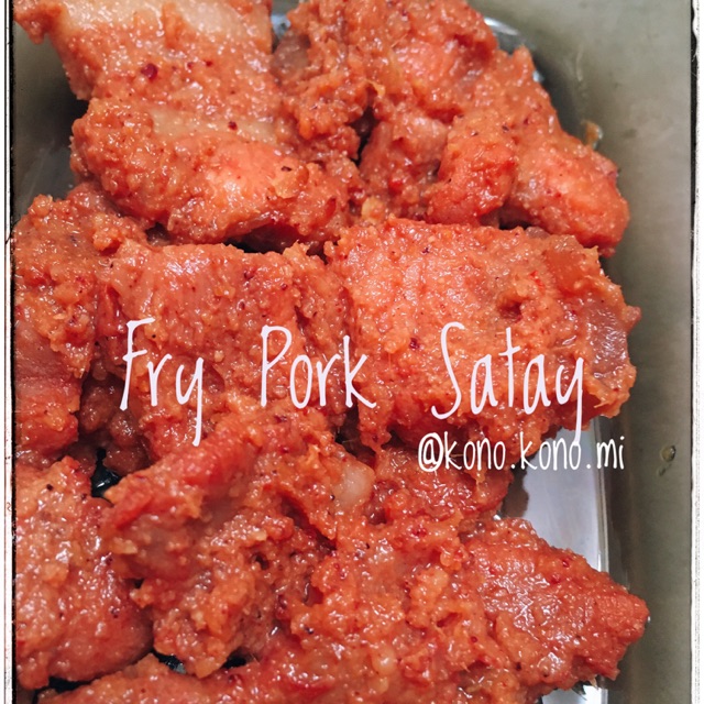 

SATE BABI - FRIED PORK SATAY (non-halal)