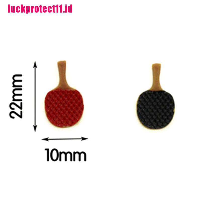 Lucktoy Miniatur Paddle Ping Pong Aksesoris Rumah Boneka 1: 12