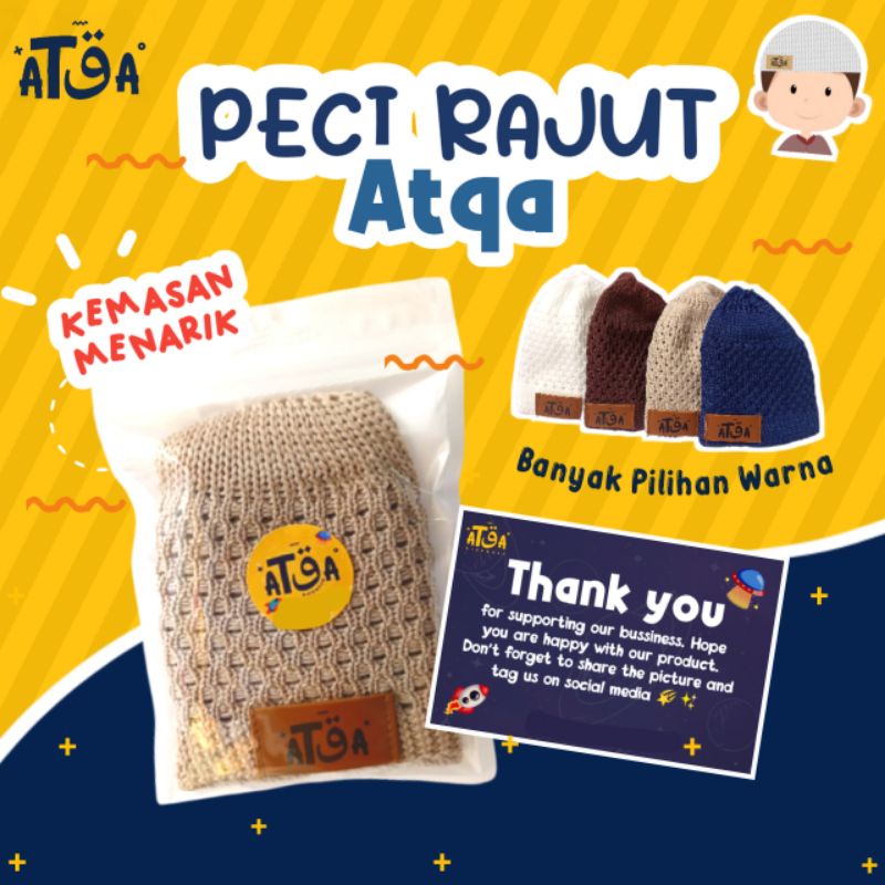 PECI RAJUT ATQA/ PECI RAJUT ANAK /PECI ATQA/PECI ANAK/ PECI RAJUT BAYI/KOPIAH ANAK/PECI ANAK LAKI-LAKI