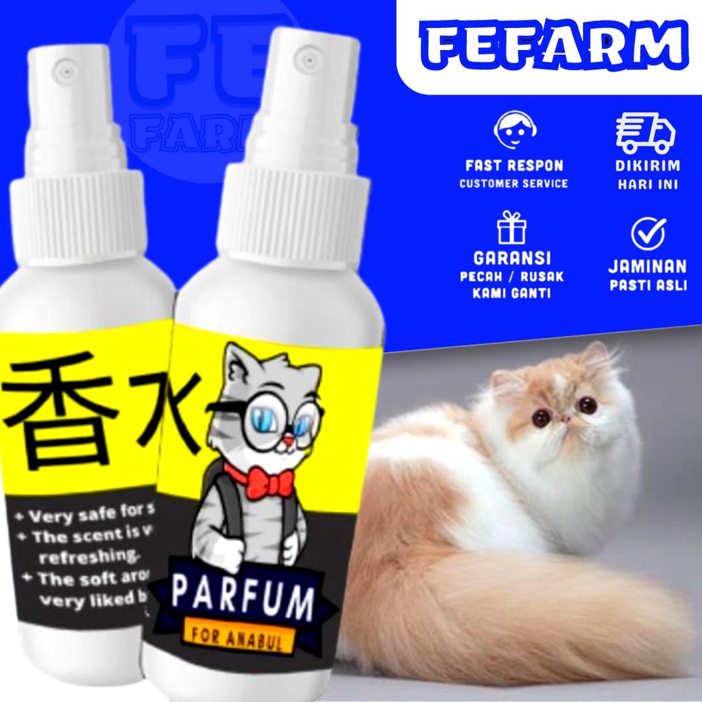 Parfum Kucing Kelinci Hamster Sugar Glider Pelembut Bulu Premium Wangi Tahan Lama FEFARM