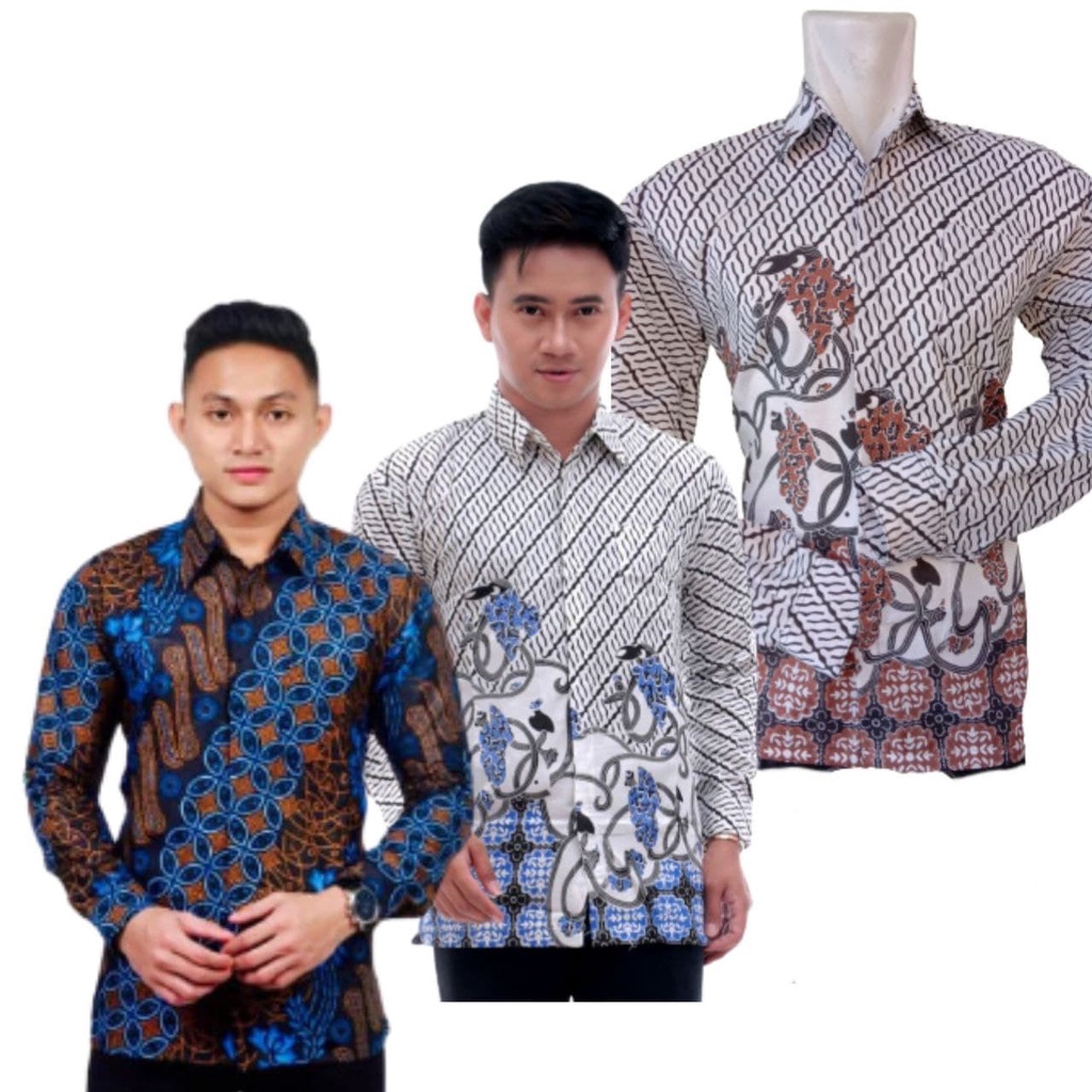 Batik Pria Lengan Panjang / Baju Batik Pria Lengan Panjang / Batik Pria Modern 2021