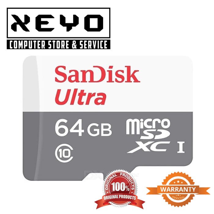 Sandisk Ultra micro SD / Micro SD Class 10 48MB/s - 64GB