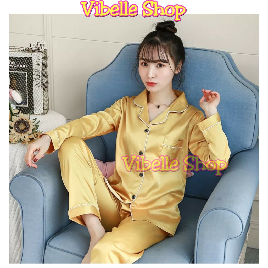 SATINPP - Vibelle Baju Tidur Piyama Satin Silky Velvet Premium Wanita-6