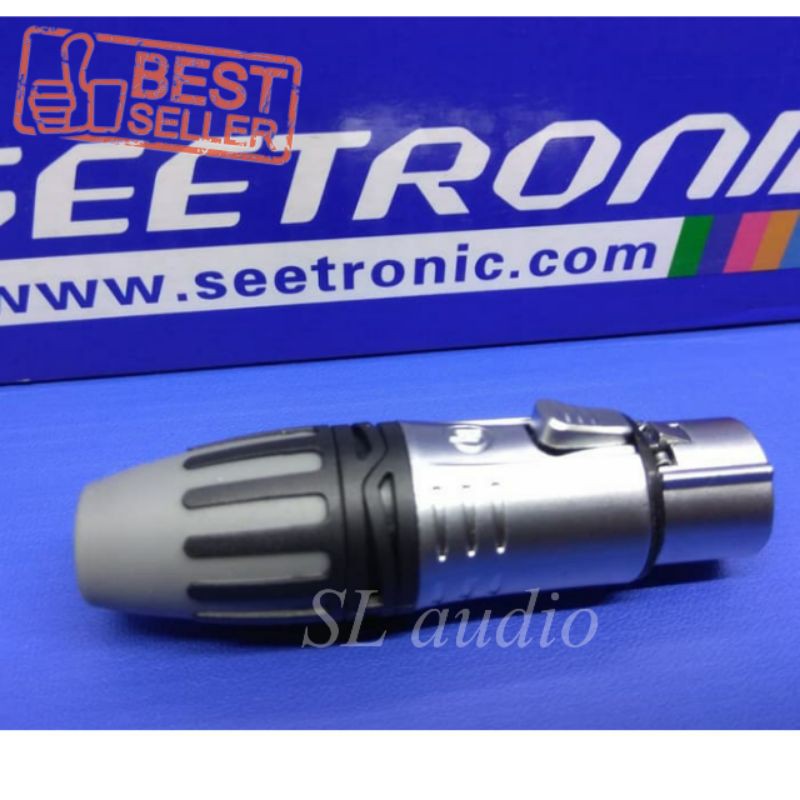 JACK CANON XLR FEMALE SEETRONIC KUALITAS BAGUS
