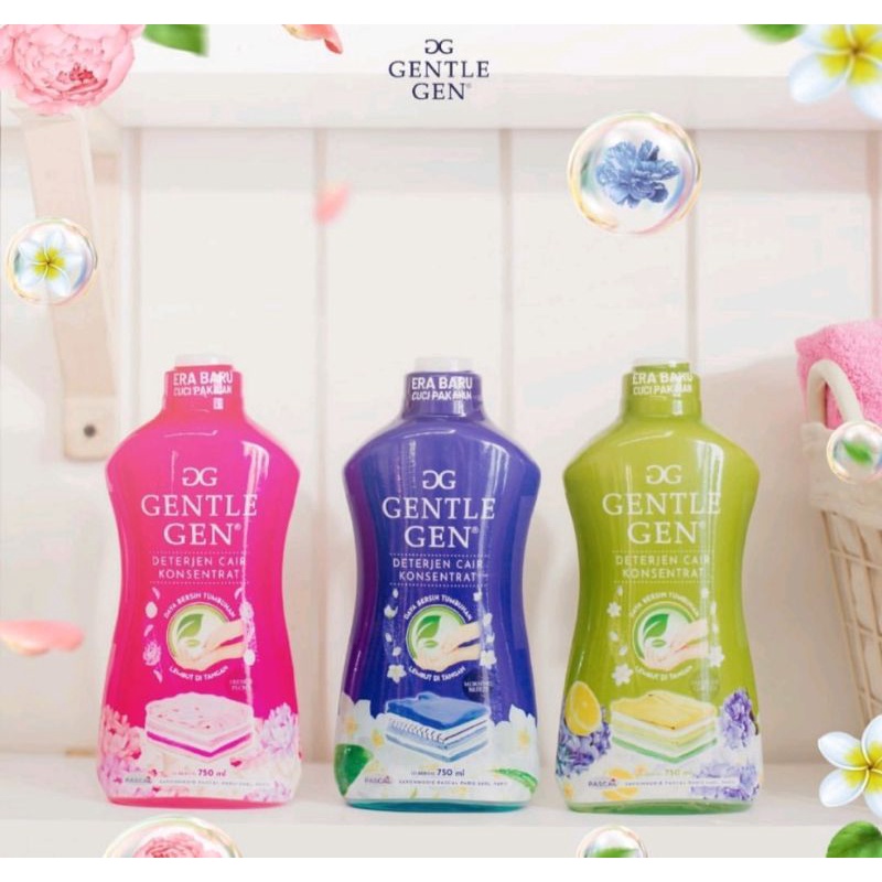 GENTLE GEN deterjen cair / sabun cuci pakaian 750 ml