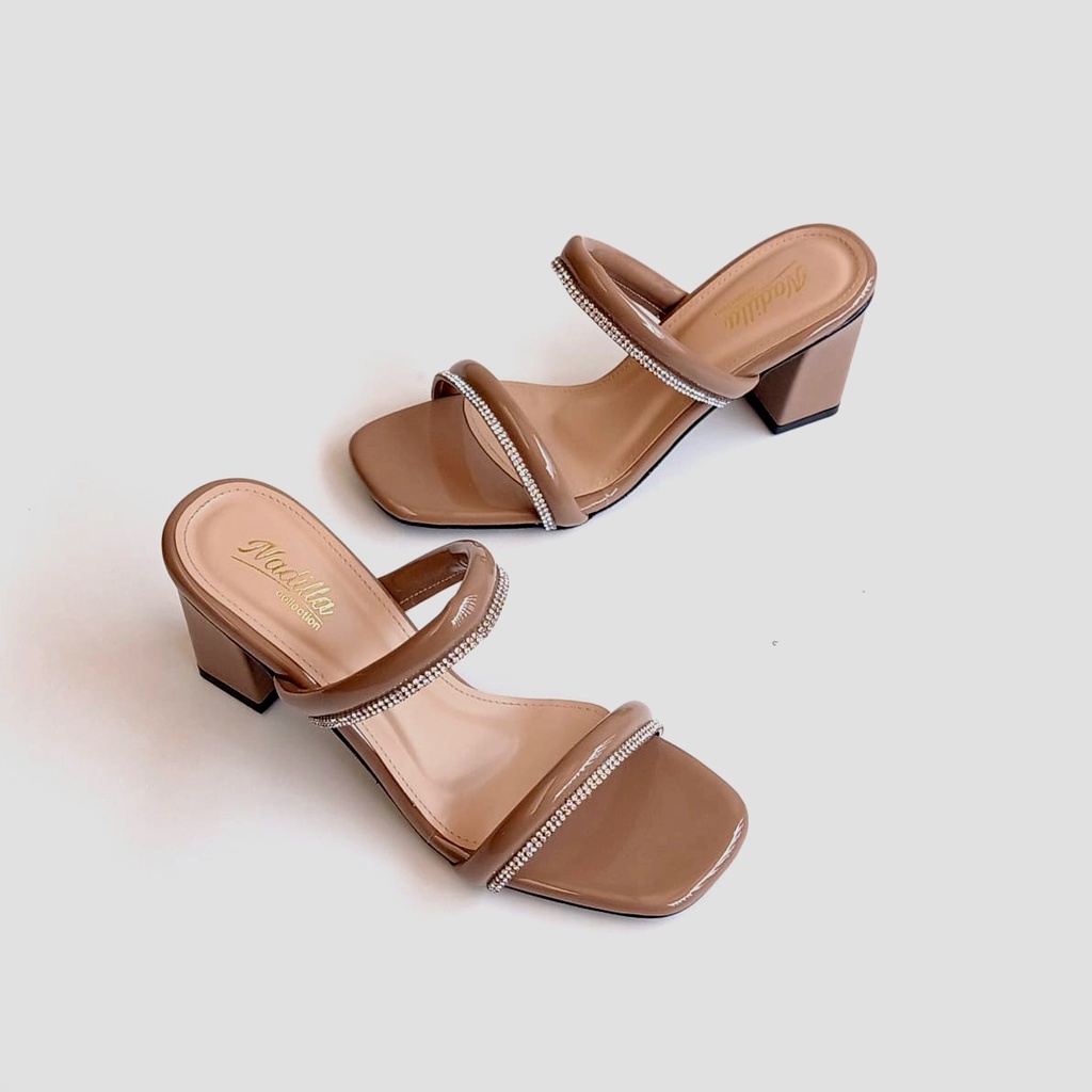 Sandal Heels Nadilla(8865) Sandal Wanita Kekinian Pesta Hak Tahu