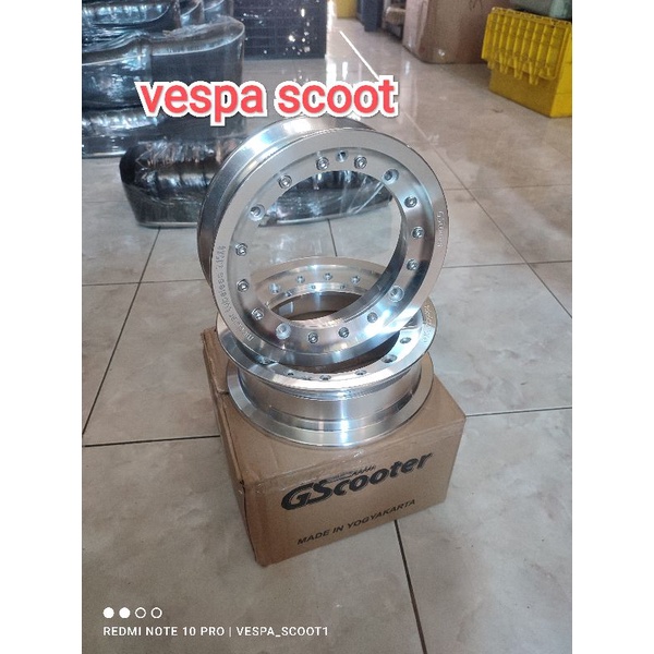 velg tubles gscooter ring 8 vespa super ps velg gscooter modular vespa super