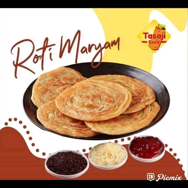 

Roti Maryam Cane Tasaji Frozen Original isi 5