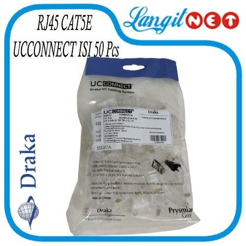 DRAKA CONNECTOR RJ45 CAT5E UCCONNECT RJ45PU5 isi 50pcs