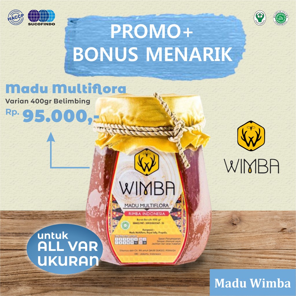 

Madu Multiflora 2 - Lebah Apis Mellifera / Madu Asli - Madu Wimba -