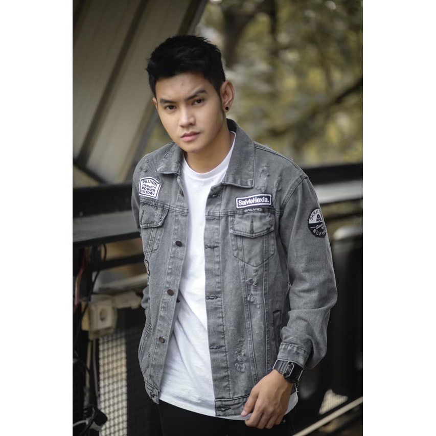 Jaket Denim Pria ORiginal Salvio Hexia