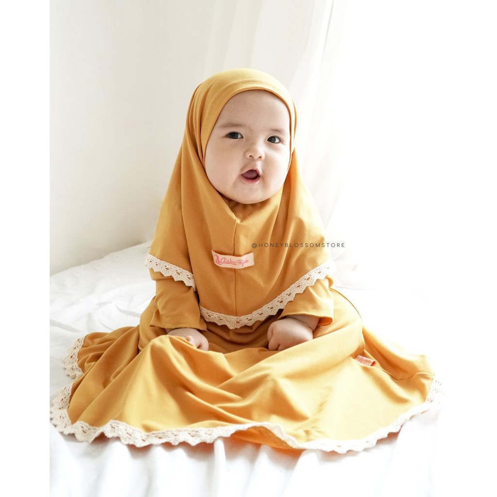 HONEYBLOSSOM gamis anak bayi alesha / gamis bayi perempuan 6 12 bulan