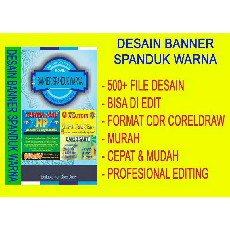 DESAIN BANNER SPANDUK WARNA KOLEKSI TEMPLATE TERBAIK