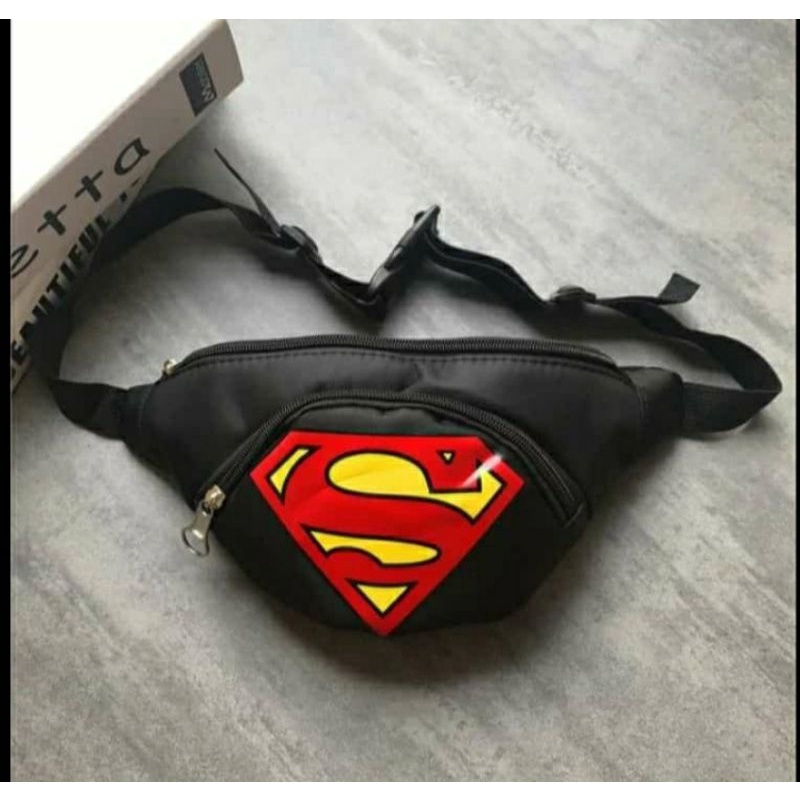 BEST Tas SLempang karakter Avengers terpopuler waistbag murah anak laki-laki