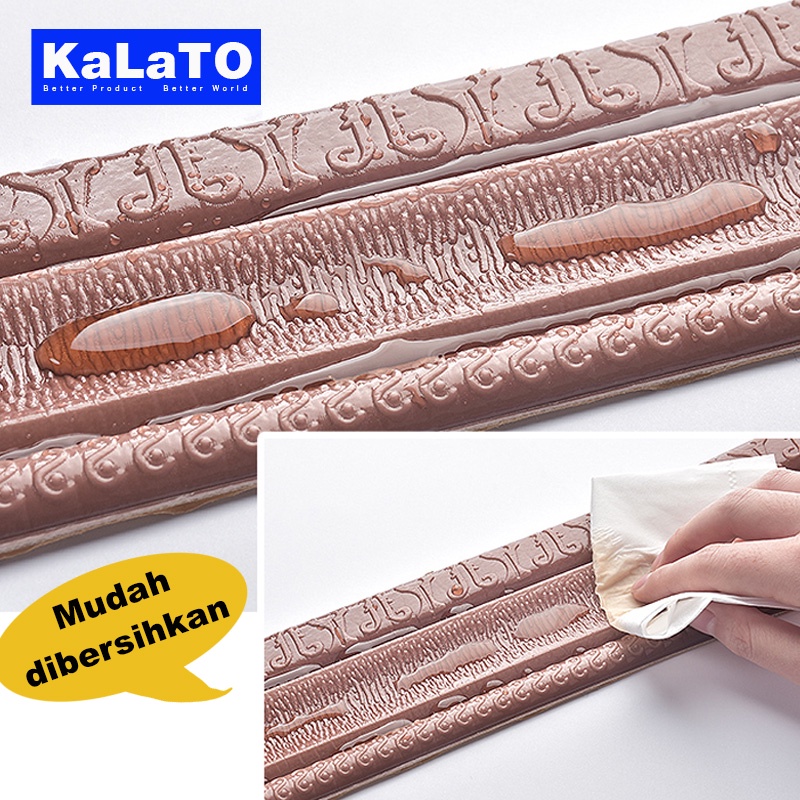 (KaLaTO) Wall Border List / Wallborder Foam 3D /Walpaper List Foam Stiker Dinding / List dinding 3D 2.3 Meter-4