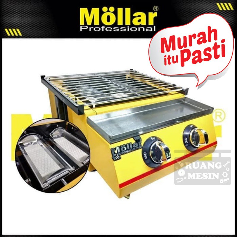 TERLARIS  Kompor Pemanggang Bakaran Sosis Roaster 2 tungku