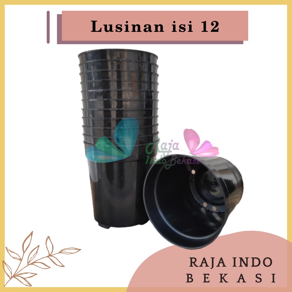 Lusinan Pot Usa Eiffel 25 Hitam Pot Tirus Tinggi Plastik 20 25 30 Putih Hitam Besar Tebal Lusinan Pot Eiffel Eifel Efiel Effiel 25