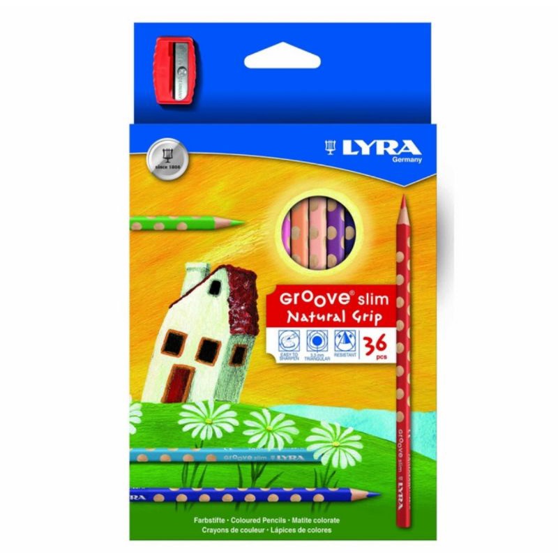 

Pensil Warna Lyra Groove Slim Natural Grip Set 24 Pcs Free Peraut 2821240