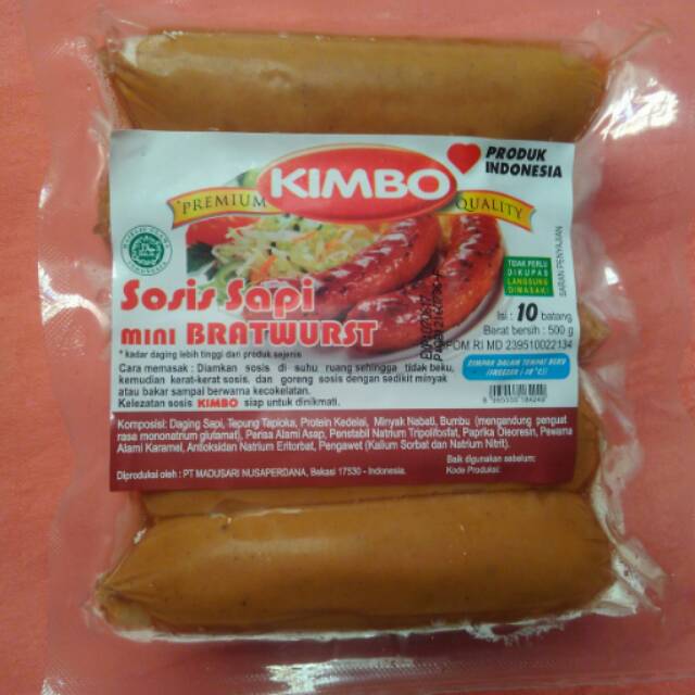 

Sosis Sapi Mini Kimbo 500g Isi 10 pcs