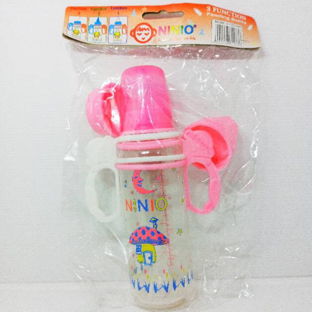 NINIO Botol Susu Dot Minum Asi Cup Bayi 3 Fungsi 3in1 150ml 3-2103-MH