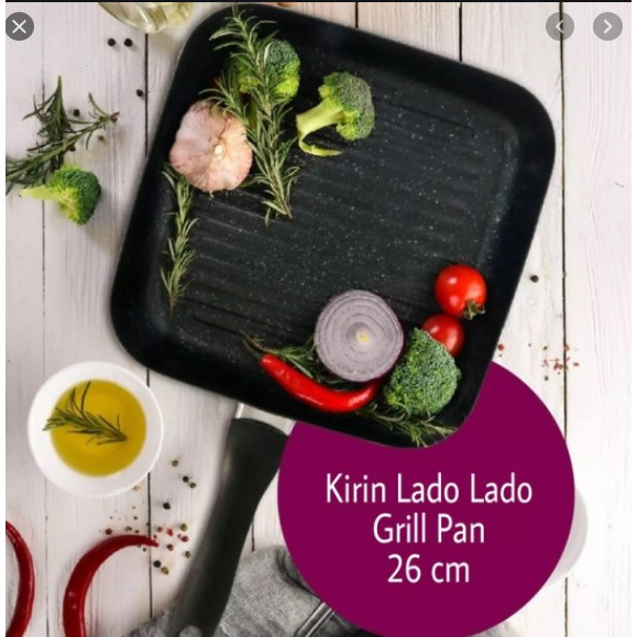 Teflon Panggangan-Grill Pan- Lado Lado Kirin 26 cm