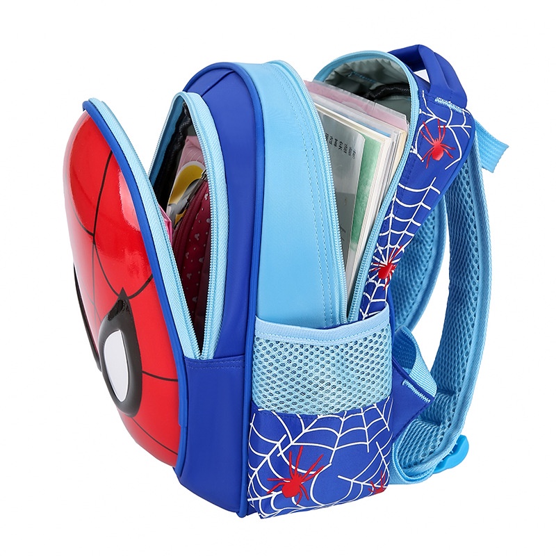 Tas IMPORT Ransel Anak laki-laki Paud Sekolah TK RA BA TPA Ransel Anak karakter  Ultraman Spiderman Captain america Tas TK anak Cowo pria laki