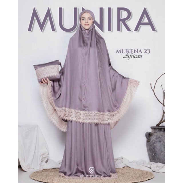 MUKENA SATIN LUXURY MEWAH UKHTI MUNIRA/ MUKENA BRANDED UKHTI MUNIRA