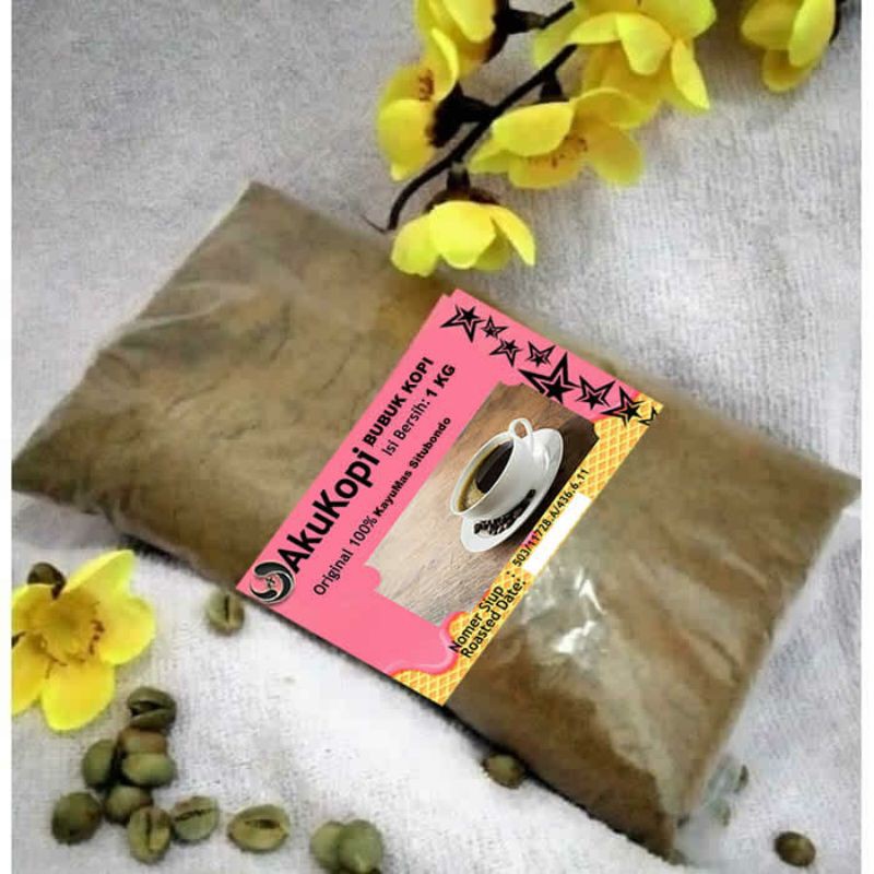

Bubuk Kopi Robusta Kayumas Situbondo(100% Original) Kemasan 1 KG