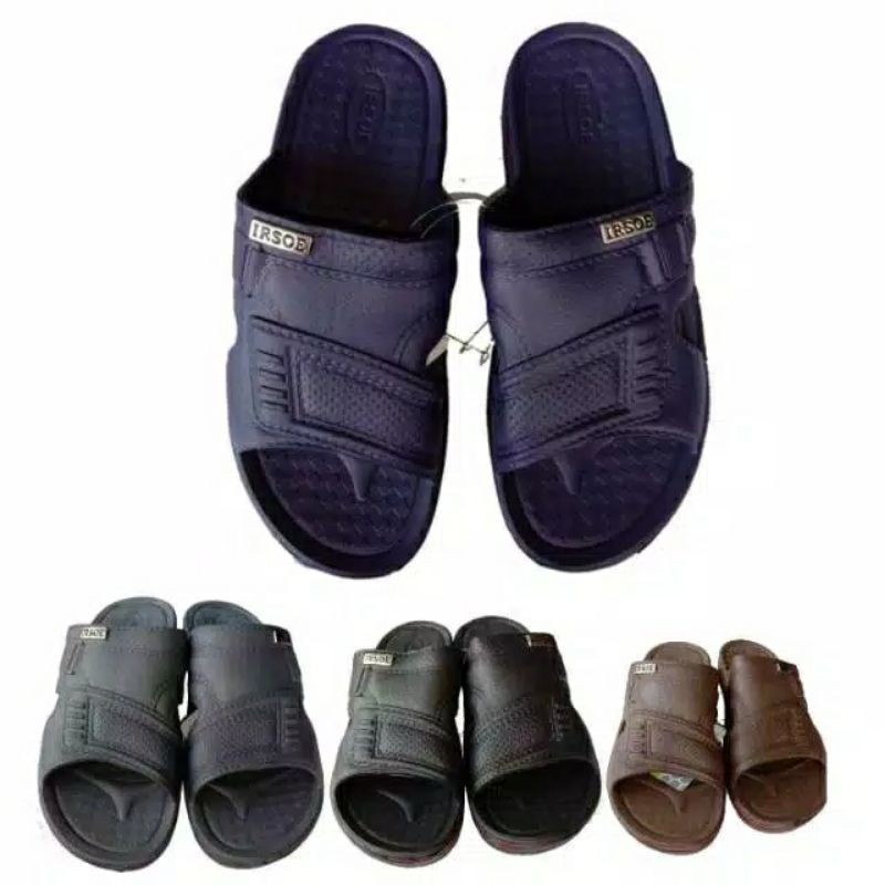 Sandal Murah Jumbo S40-44 Irsoe Sendal Selop Karet Pria