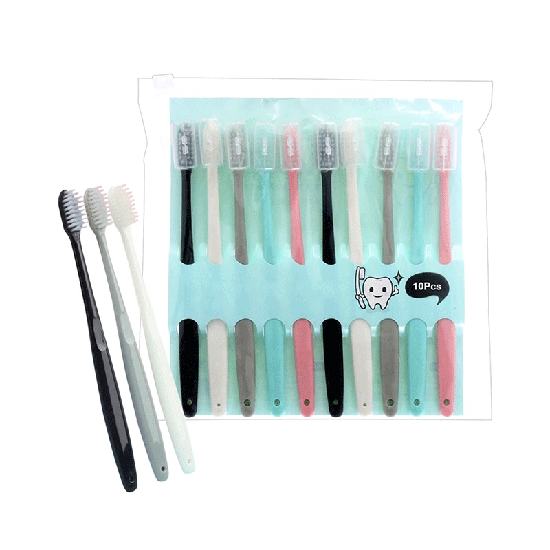 (COD) Sikat Gigi Dewasa Lembut 1 SET ISI 10 PCS Toothbrush Double Care Sensitive MALL SHOPPING