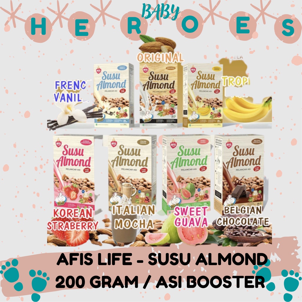 AFIS LIFE - SUSU ALMOND 200 GRAM / ASI BOOSTER