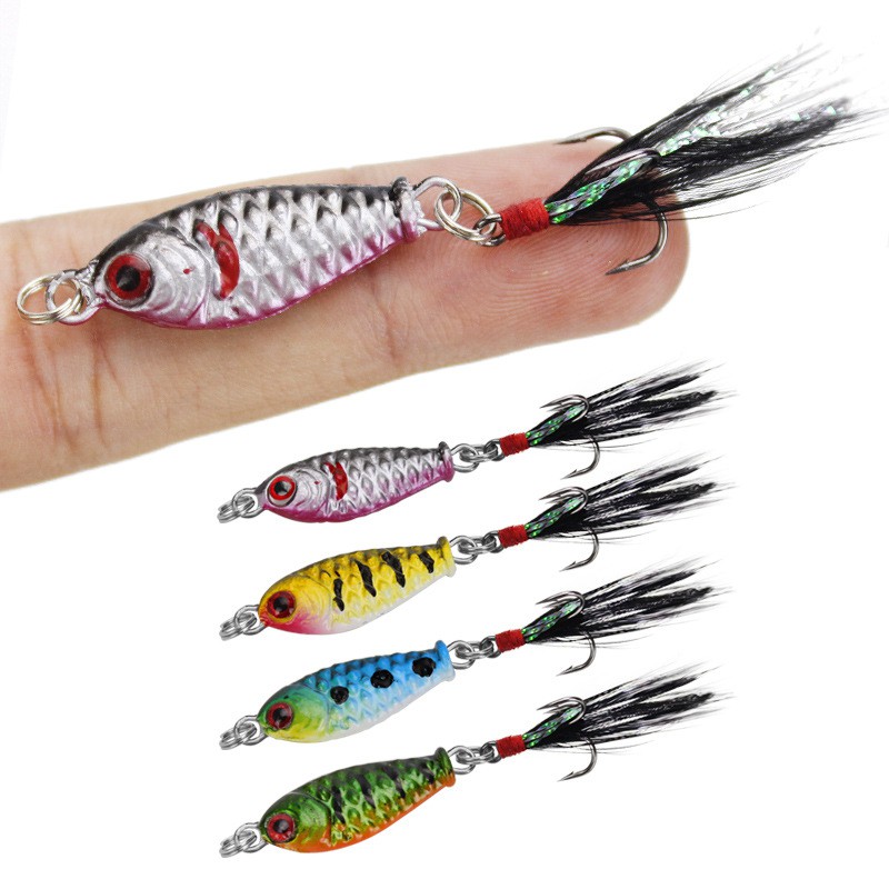 SYFishing 1Pcs Mini Lead Jig Umpan Pancing Swimbait 2.5cm/5g Lead Bait Fishing Lure Ikan Bass Wobbler Sinking Kail Memancing Tackle