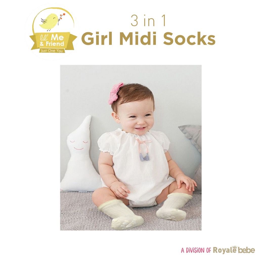 Royale Bebe 3 in 1 Classic Basic Socks/Kaos kaki bayi lucu isi 3