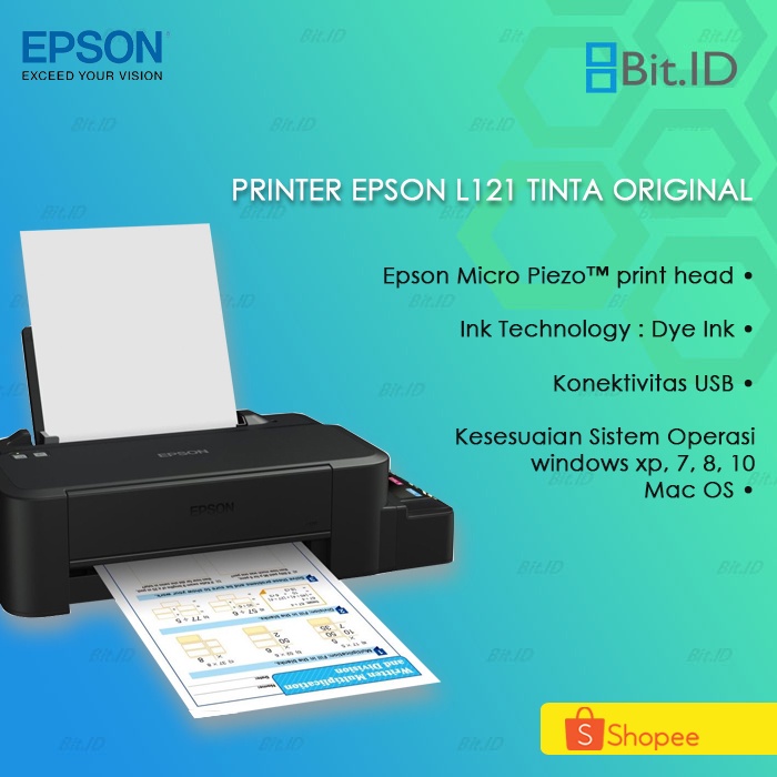 Printer EPSON L121 With Original Ink