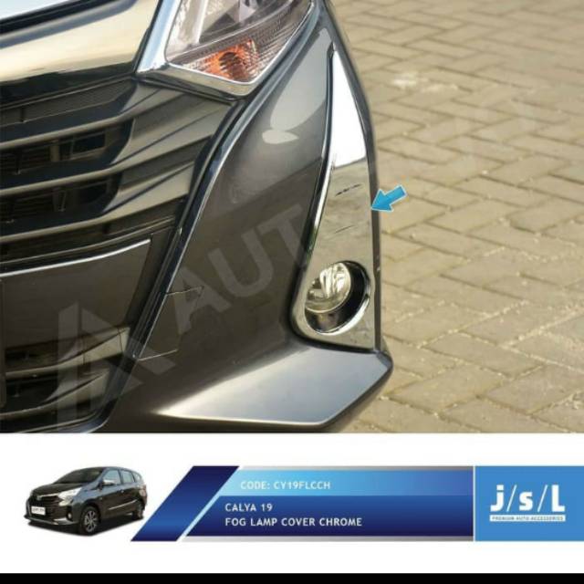 Foglamp cover krom calya facelift th 2019 keatas