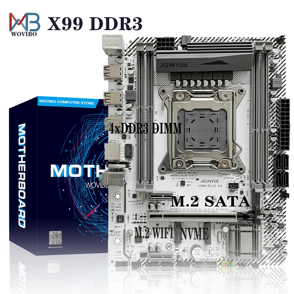 PREORDER X99 Motherboard LGA 2011-3 DDR3 REG ECC M.2 NVME WIFI Turbo Boost Intel LGA2011 V3 I7