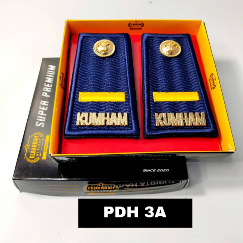 PANGKAT PDH KUMHAM 3A TERBARU WARNA ABU BORDIR MOTIF TIMBUL EXCLUESIVE pangkat kumham terbaru warna abu