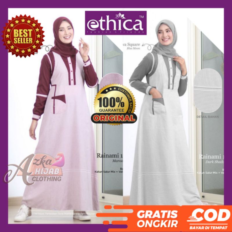 BAJU GAMIS TERBARU 2022 / GAMIS ETHICA RAINAMI 11 GAMIS SIMPLE ELEGAN / GAMIS MODERN / DRESS CANTIK 