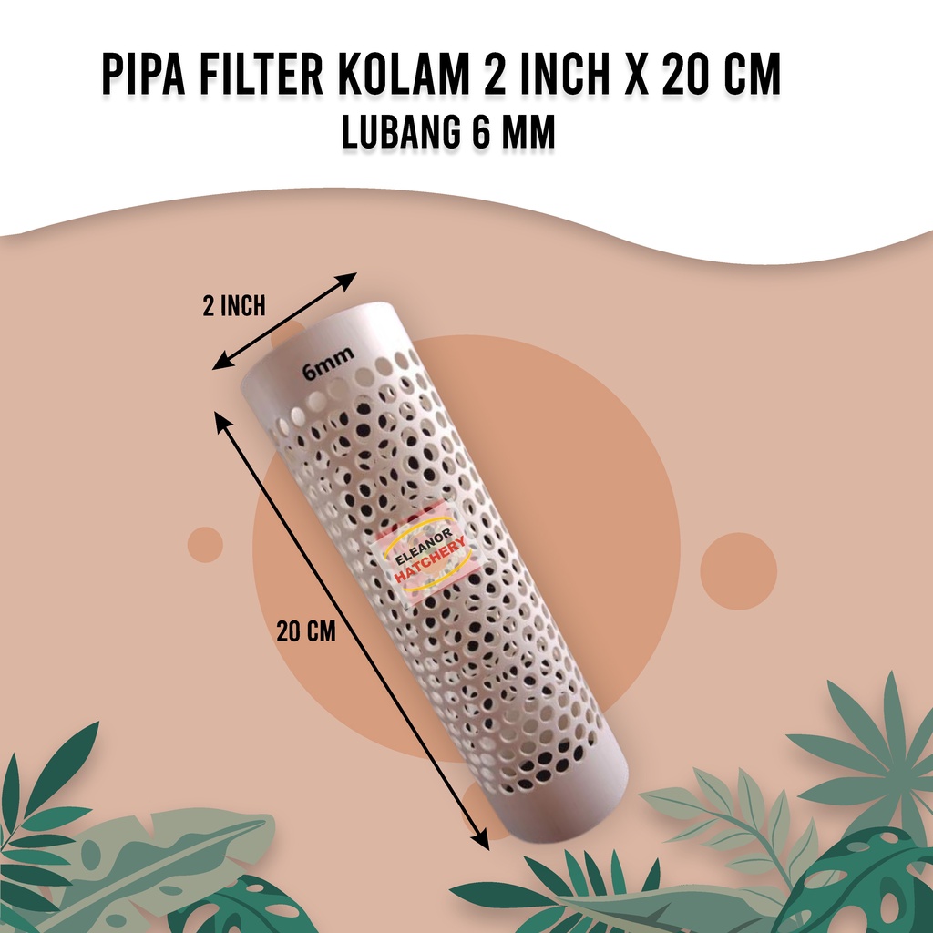 Termurah Pipa Saringan Kolam Paralon 2 Inch Panjang 20Cm Lubang 6Mm