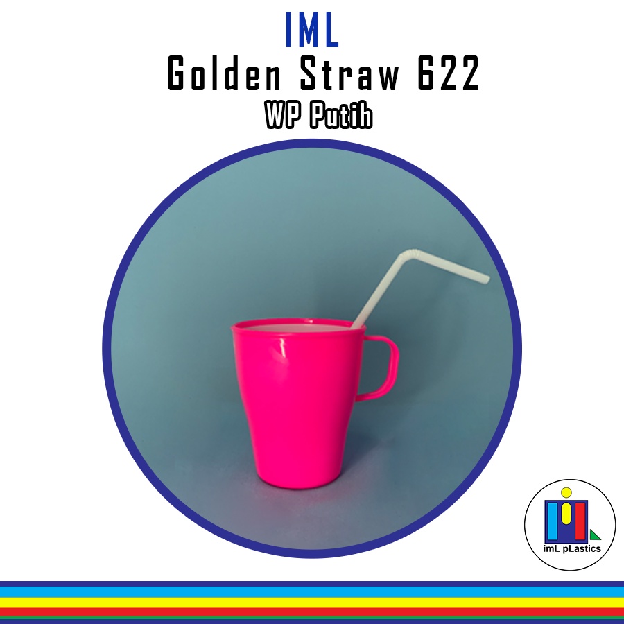 Sedotan Golden Straw 622 Bungkus Kertas Higienis - 500pcs