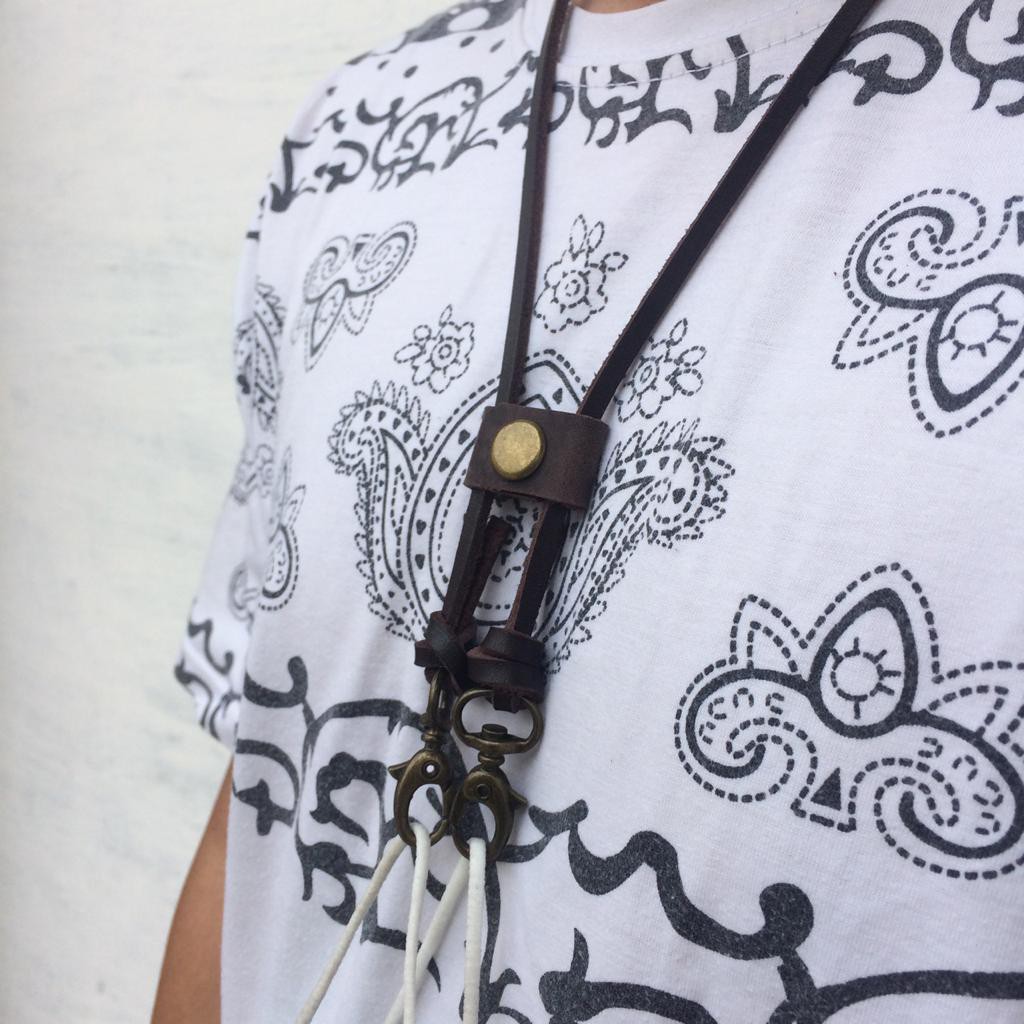 [Handmade] "Exclusive" Strap Mask Tali Konektor Bahan Kulit Sapi Asli Premium Leather