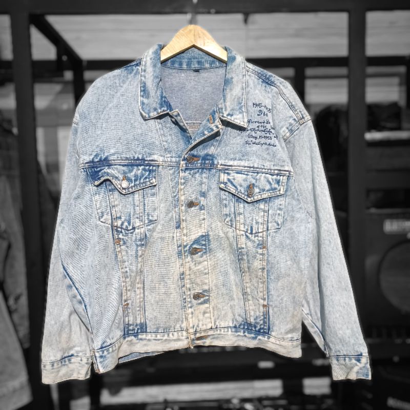 Trucker/Jaket Jeans DioSize L fit XL(size chart Jaket Jeans)P67 L61